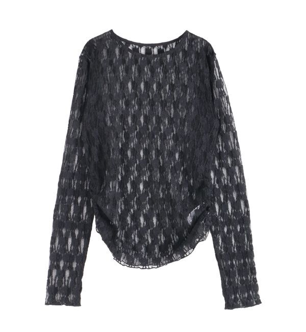 Ungrid「シアーレースロングスリーブTee」|Tシャツ・カットソー|