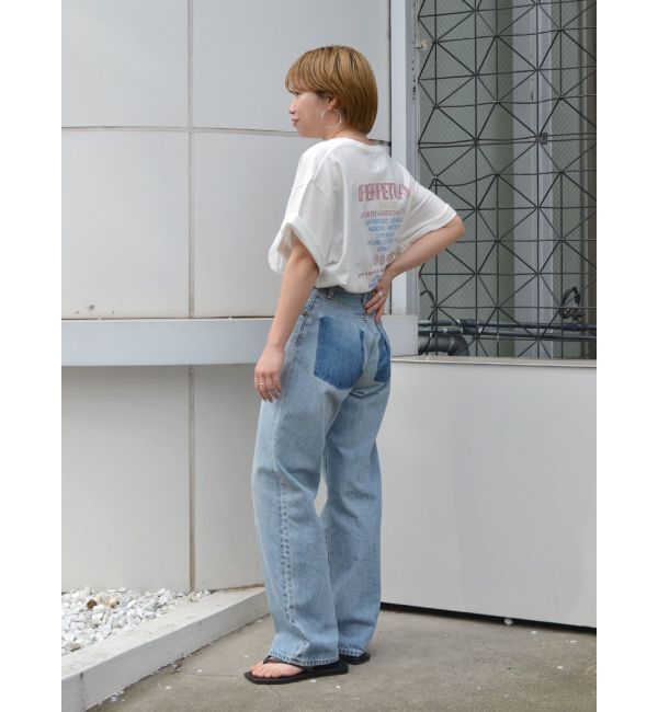 Ungrid「リメイクデザインルーズデニム」|デニム|