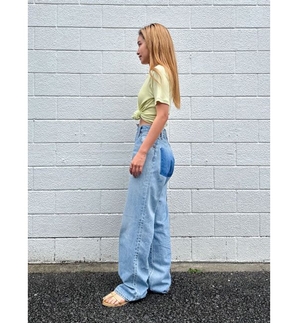 Ungrid「リメイクデザインルーズデニム」|デニム|