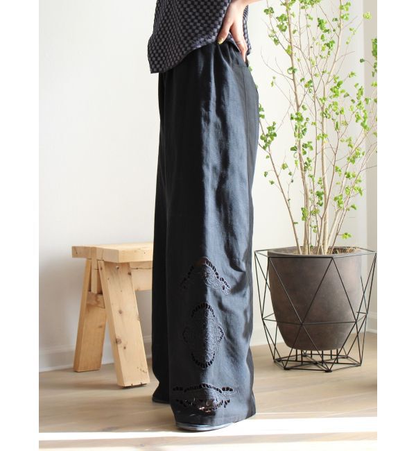 Ungrid「カットワークデザインラフパンツ」|その他|