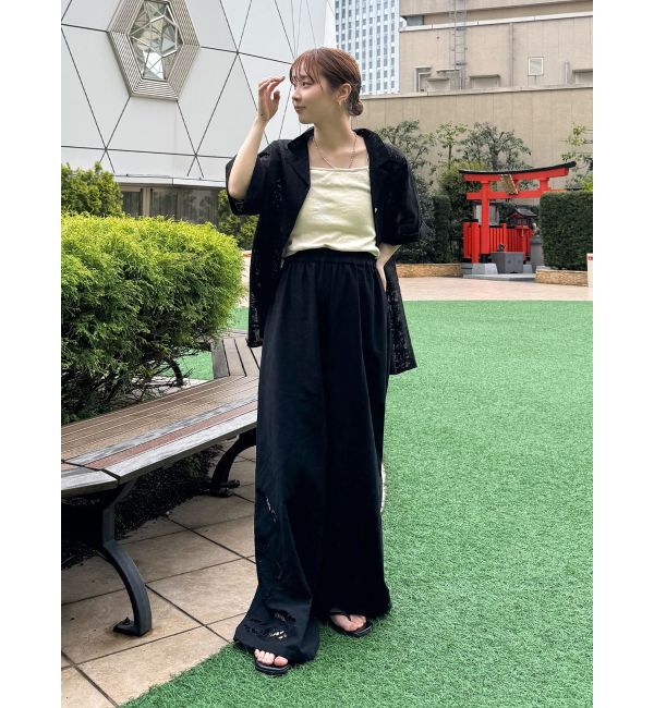 Ungrid「カットワークデザインラフパンツ」|その他|