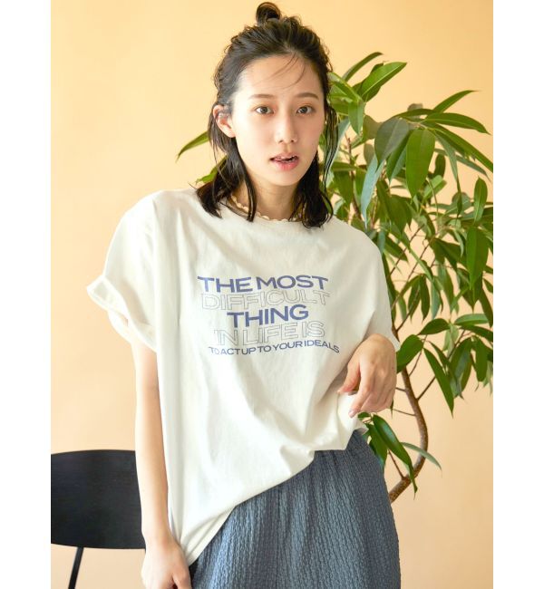 Ungrid「【WEB限定】マルチロゴTee」|Tシャツ・カットソー|オフホワイト