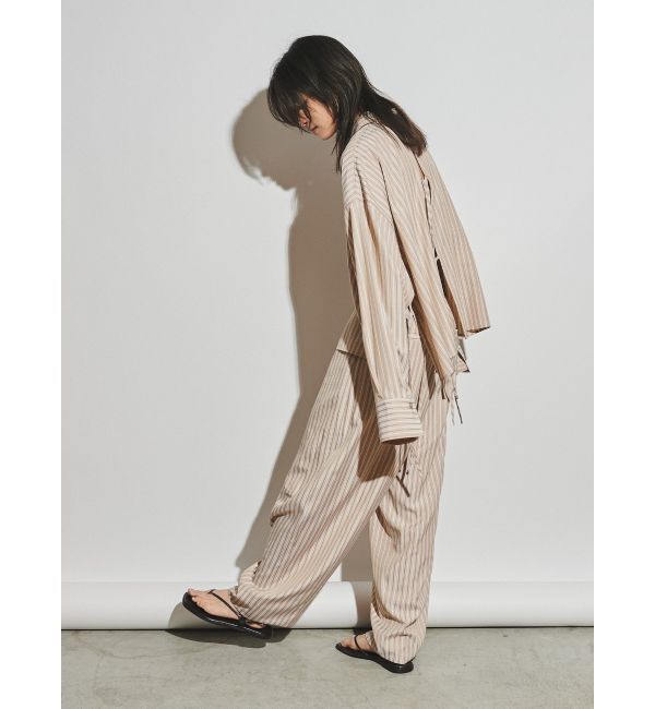 Ungrid「【Htage】カーブデザインストライプパンツ」|その他|