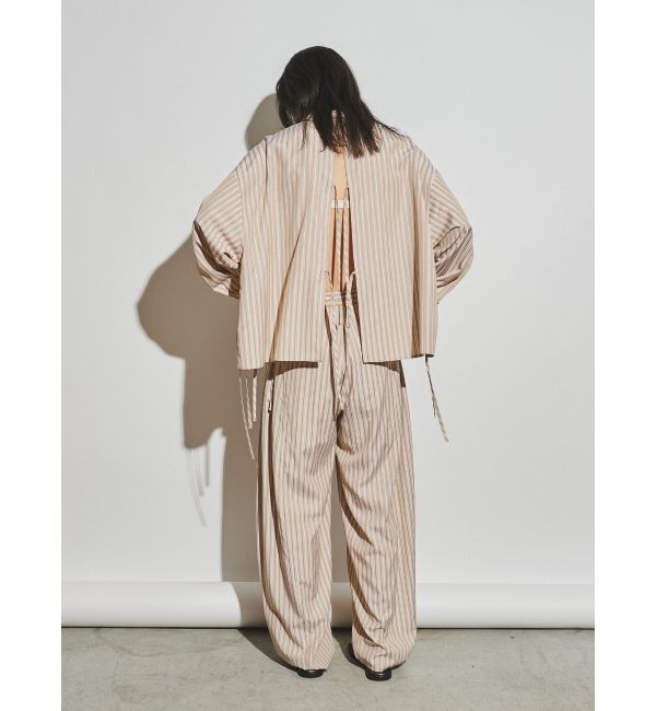 Ungrid「【Htage】カーブデザインストライプパンツ」|その他|