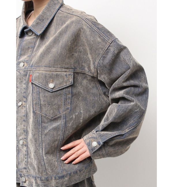 Ungrid「フロッキー起毛デニムジャケット」|デニムジャケット|