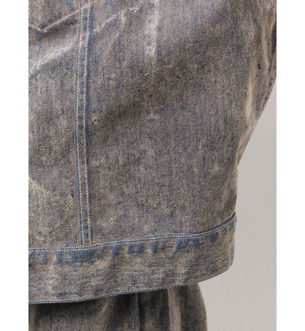 Ungrid「フロッキー起毛デニムジャケット」|デニムジャケット|