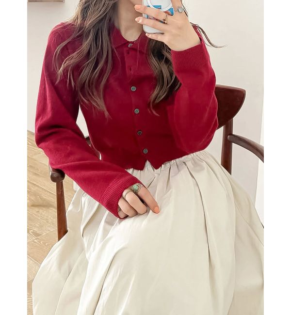 Ungrid「【百田夏菜子コラボ】ニットカーディガン」|カーディガン|