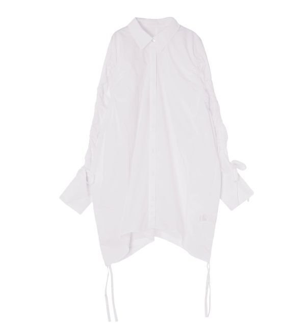 Ungrid「ギャザーデザインルーズシャツ」|シャツ・ブラウス|