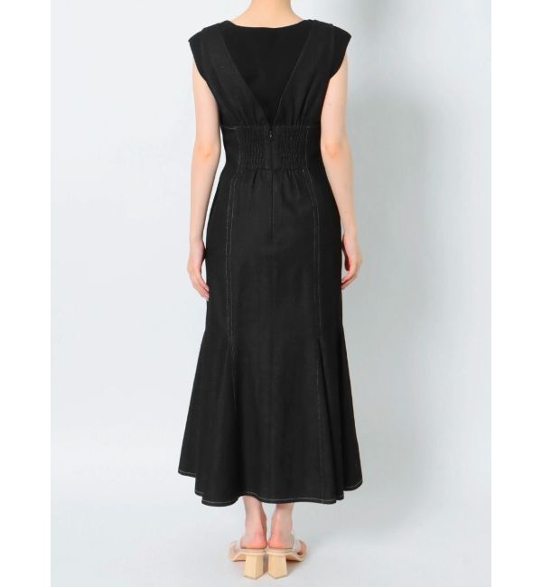 LAGUNAMOON「レースアップマーメイドデニムワンピース」|ワンピース|