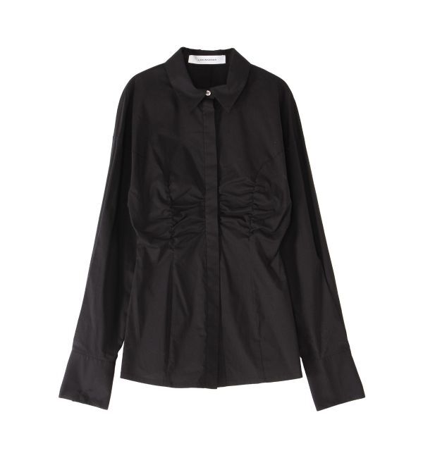 LAGUNAMOON「ウエストギャザースリムシャツ」|シャツ・ブラウス|