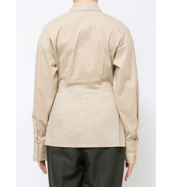 LAGUNAMOON「ウエストギャザースリムシャツ」|シャツ・ブラウス|