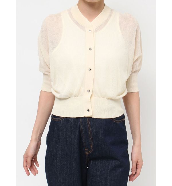 LAGUNAMOON「シアーニットカーディガン」|カーディガン|