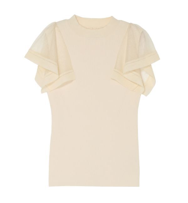 LAGUNAMOON「ハンカチーフスリーブニットプルオーバー」|ニット・セーター|