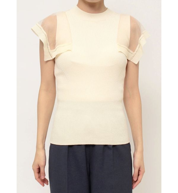 LAGUNAMOON「ハンカチーフスリーブニットプルオーバー」|ニット・セーター|