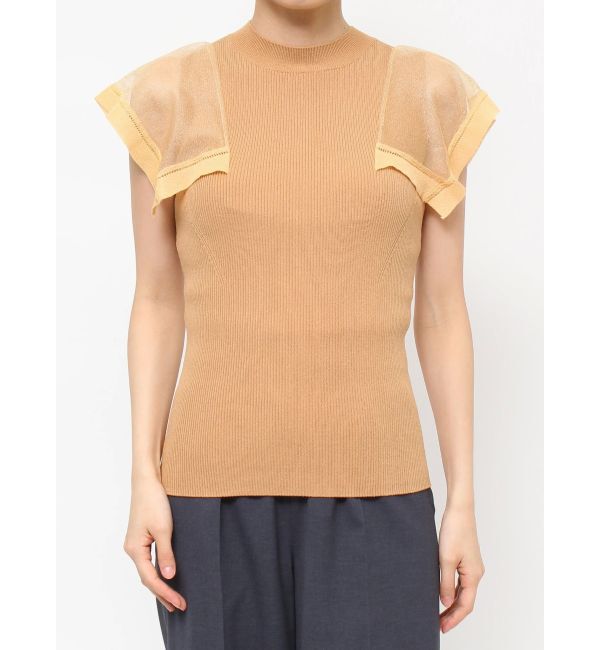 LAGUNAMOON「ハンカチーフスリーブニットプルオーバー」|ニット・セーター|