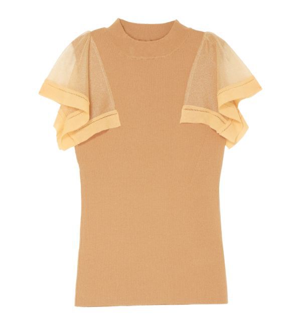 LAGUNAMOON「ハンカチーフスリーブニットプルオーバー」|ニット・セーター|