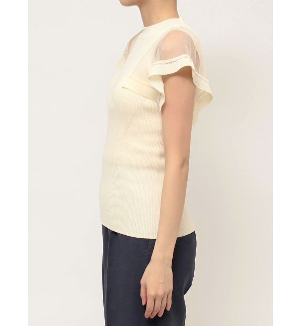 LAGUNAMOON「ハンカチーフスリーブニットプルオーバー」|ニット・セーター|