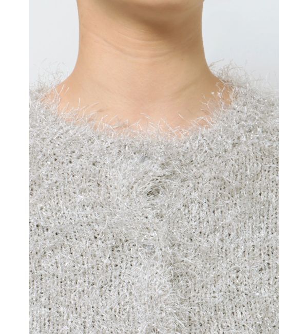 LAGUNAMOON「ラメブレンドシャギーニットカーディガン」|カーディガン|