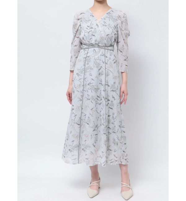 LAGUNAMOON「ペイントフラワーカシュクールワンピース」|ワンピース|