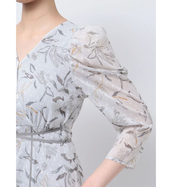 LAGUNAMOON「ペイントフラワーカシュクールワンピース」|ワンピース|