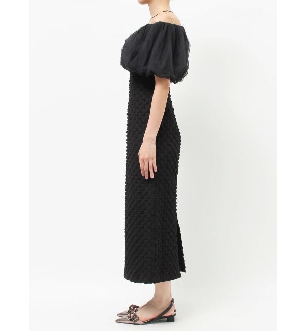 LAGUNAMOON「LADYチュールオフショルIラインドレス」|ドレス|