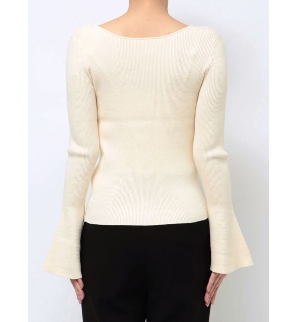 LAGUNAMOON「フレアスリーブ2WAYニットプルオーバー」|ニット・セーター|