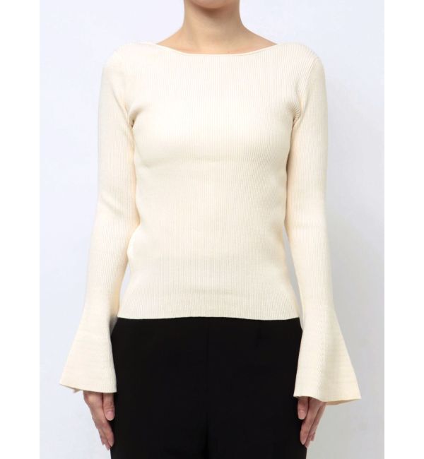 LAGUNAMOON「フレアスリーブ2WAYニットプルオーバー」|ニット・セーター|