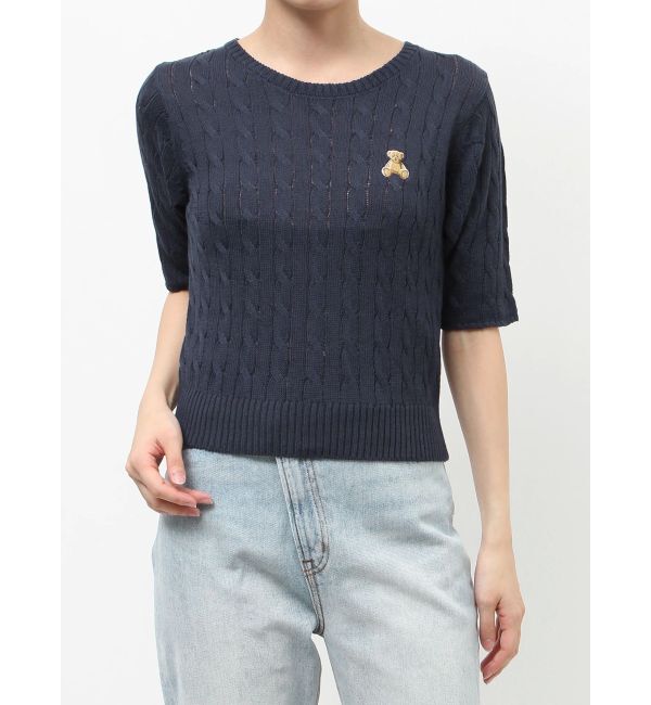 LAGUNAMOON「【POLO BCSコラボ】ベアケーブルニットプルオーバー」|ニット・セーター|