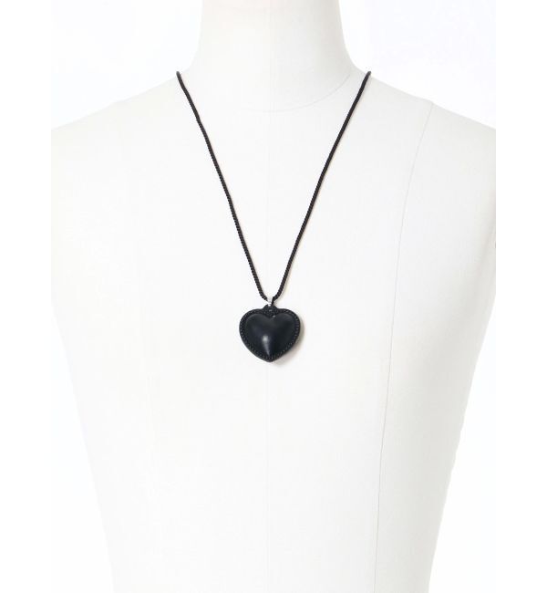 LAGUNAMOON「レザーライクハートネックレス」|ネックレス|