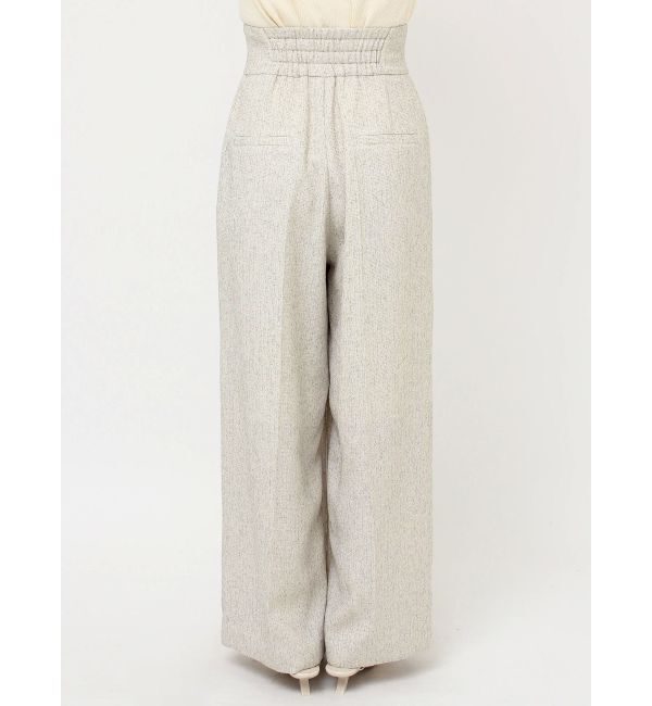 LAGUNAMOON「ツイードジップハイウエストワイドパンツ」|その他|