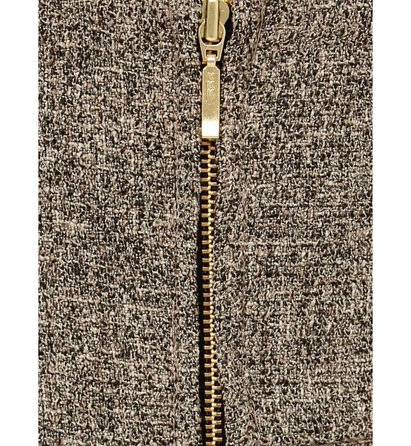 LAGUNAMOON「ツイードジップハイウエストワイドパンツ」|その他|