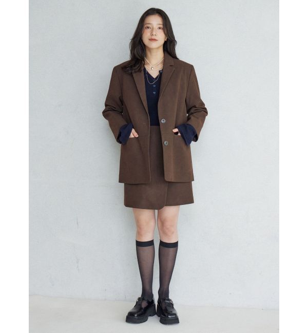 LAGUNAMOON「スエードライクアシメベルトミニスカート」|スカート|