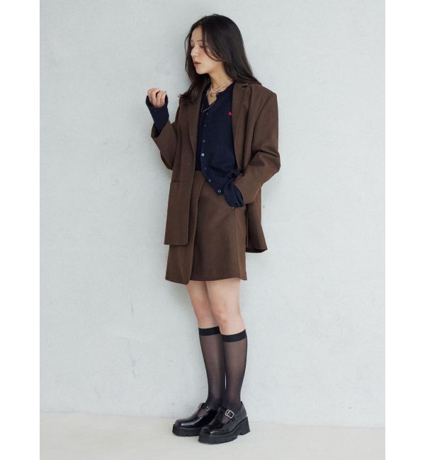 LAGUNAMOON「スエードライクアシメベルトミニスカート」|スカート|