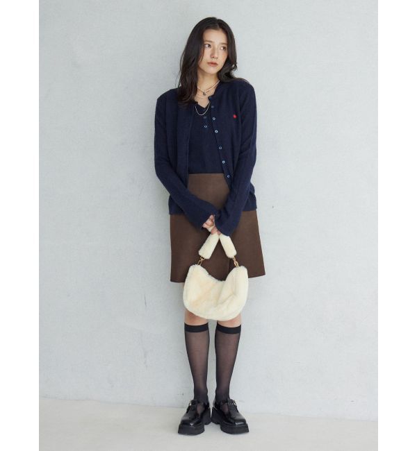 LAGUNAMOON「スエードライクアシメベルトミニスカート」|スカート|