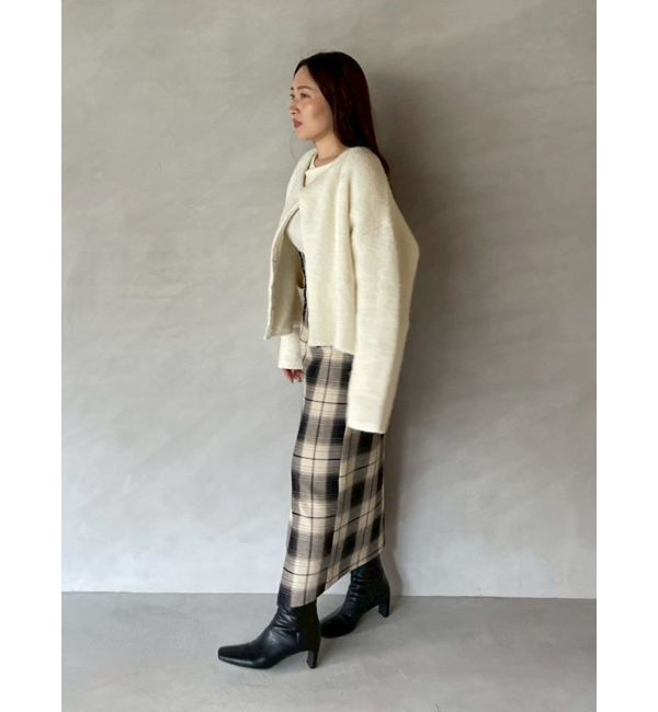LAGUNAMOON「ロービングチェックナロースカート」|スカート|