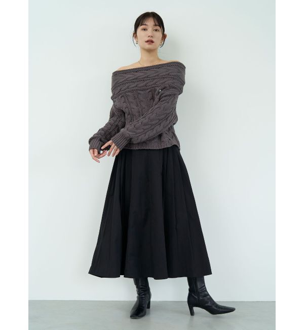 LAGUNAMOON「フロントZIPコルセットデザインフレアスカート」|スカート|