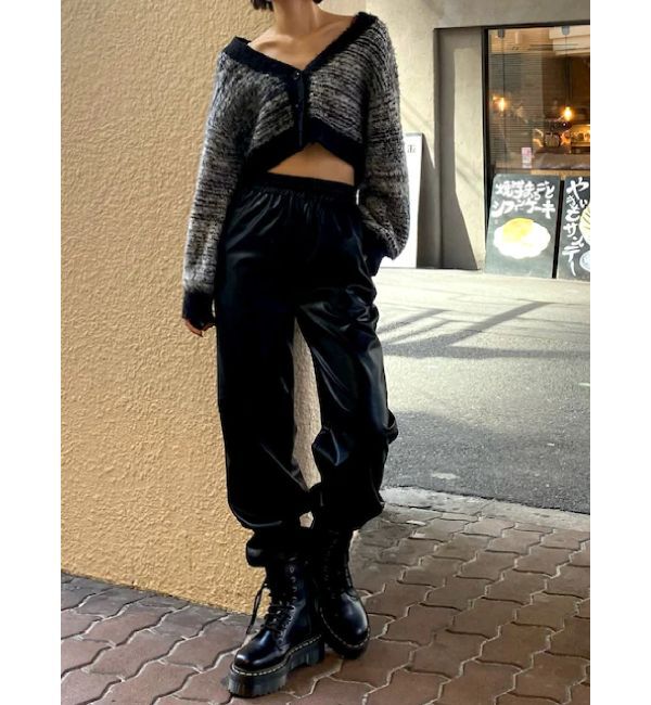 EVRIS「ミックスシャギーショートニットカーディガン」|カーディガン|