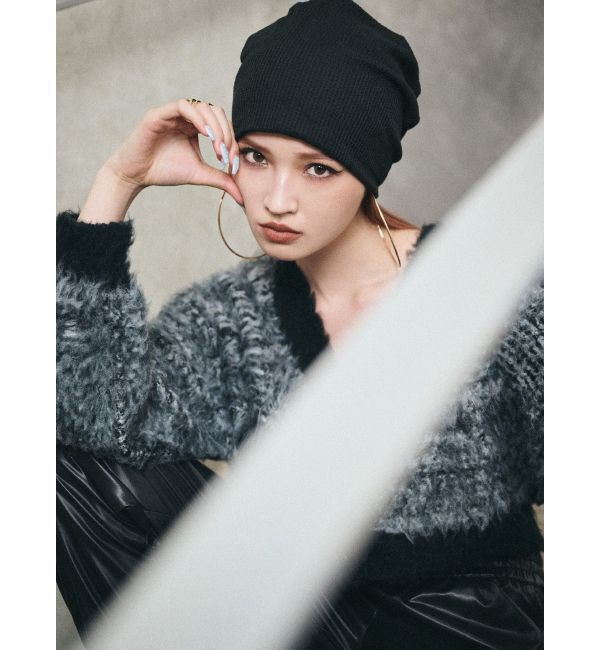 EVRIS「ミックスシャギーショートニットカーディガン」|カーディガン|