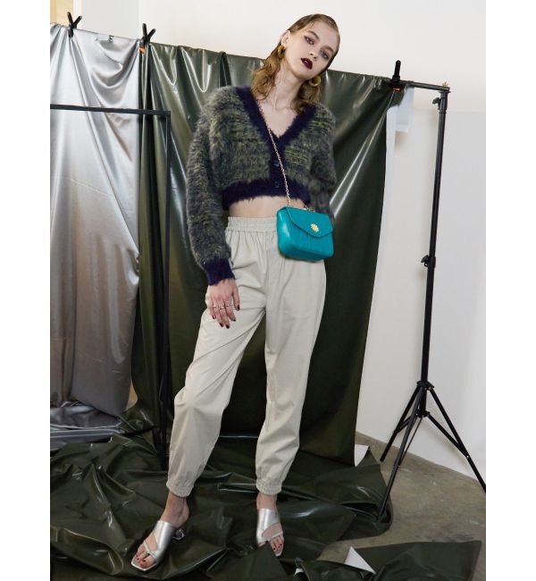 EVRIS「ミックスシャギーショートニットカーディガン」|カーディガン|