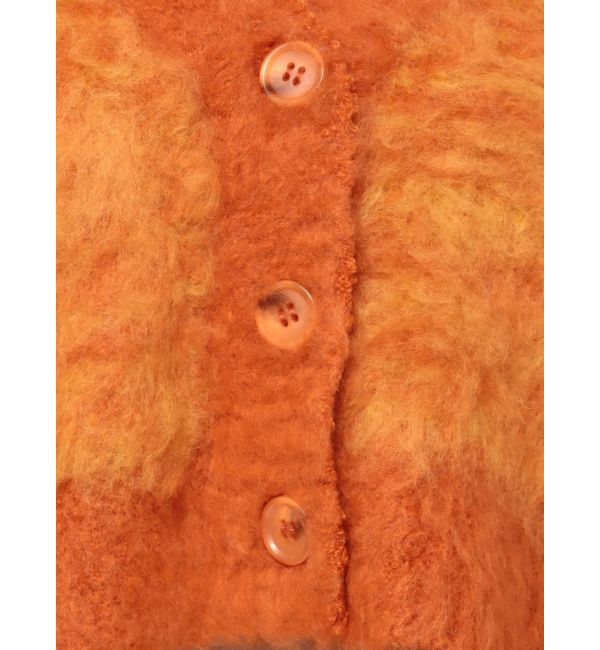 EVRIS「ミックスシャギーショートニットカーディガン」|カーディガン|