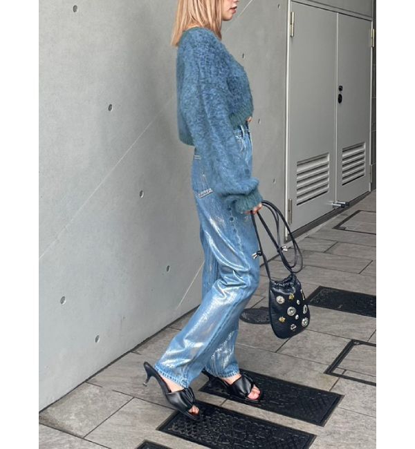 EVRIS「ミックスシャギーショートニットカーディガン」|カーディガン|