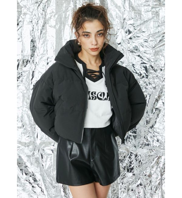 EVRIS「フェイクレザーメタリックショートパンツ」|その他|