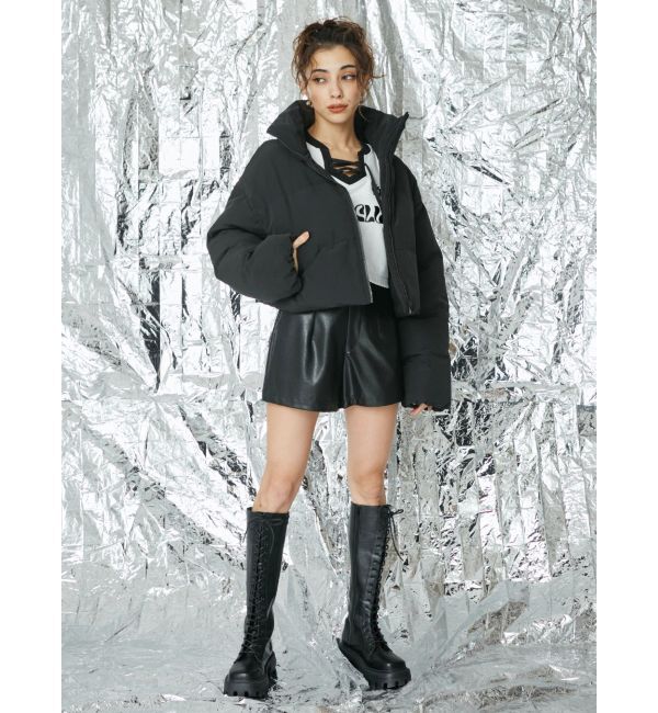 EVRIS「フェイクレザーメタリックショートパンツ」|その他|