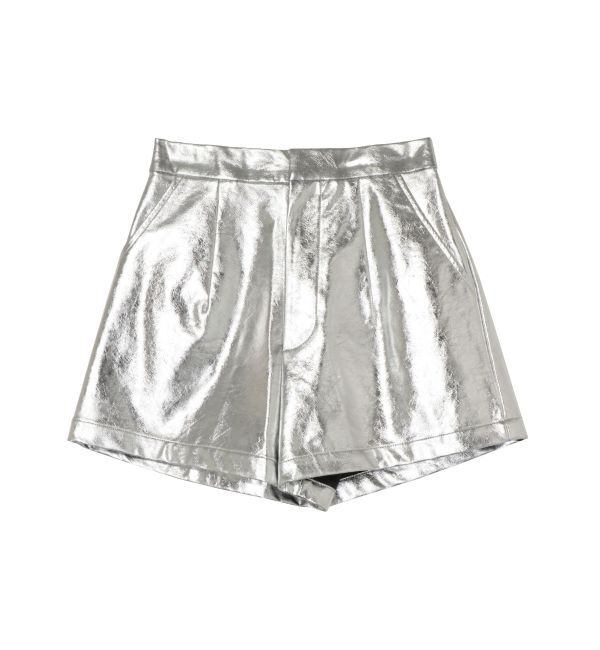 EVRIS「フェイクレザーメタリックショートパンツ」|その他|