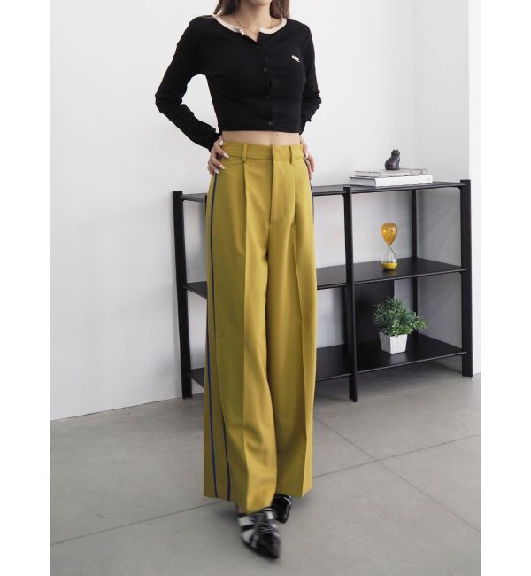 EVRIS「サイドラインワイドパンツ」|その他|