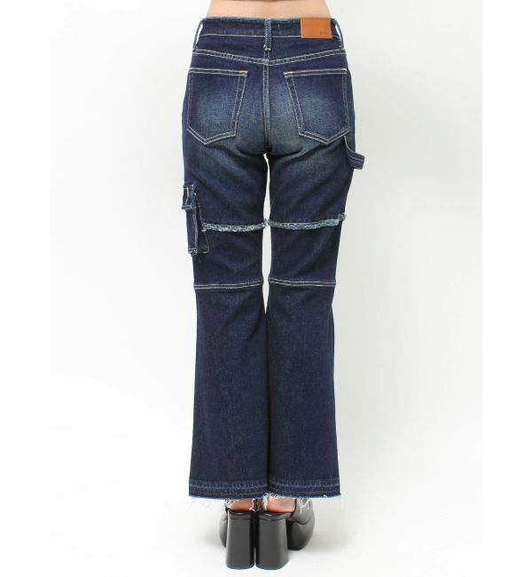 EVRIS「カーゴデザインフレアデニムパンツ」|デニム|