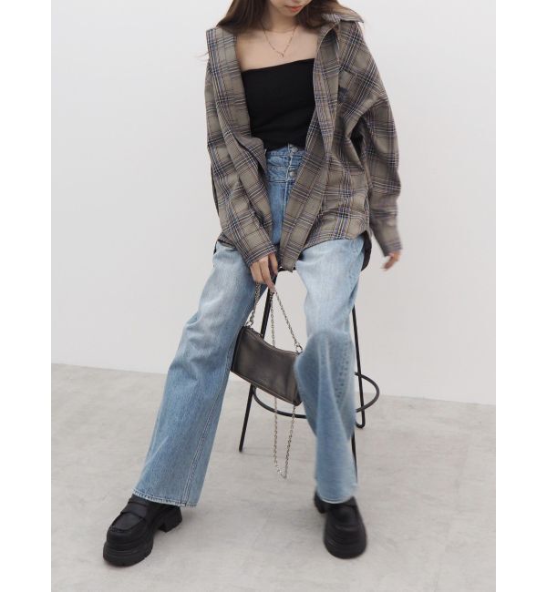 EVRIS「ワンポイントオーバーシャツ」|シャツ・ブラウス|