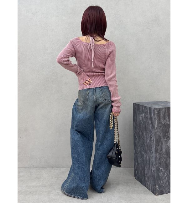 EVRIS「ヴィンテージライクボリュームワイドデニムパンツ」|デニム|