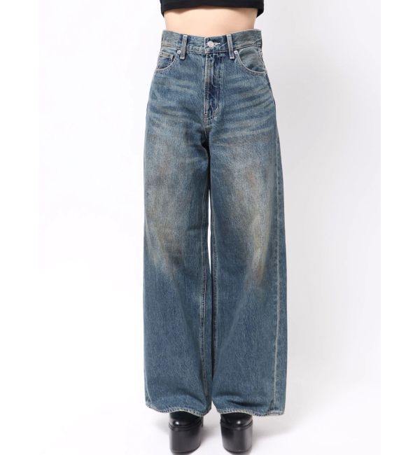 EVRIS「ヴィンテージライクボリュームワイドデニムパンツ」|デニム|
