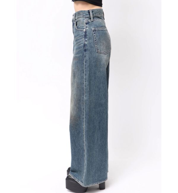 EVRIS「ヴィンテージライクボリュームワイドデニムパンツ」|デニム|